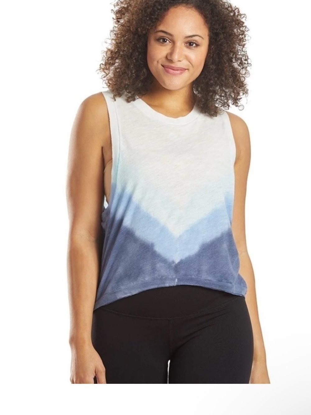 Free People Movement Love Tank in Blue Ombré large